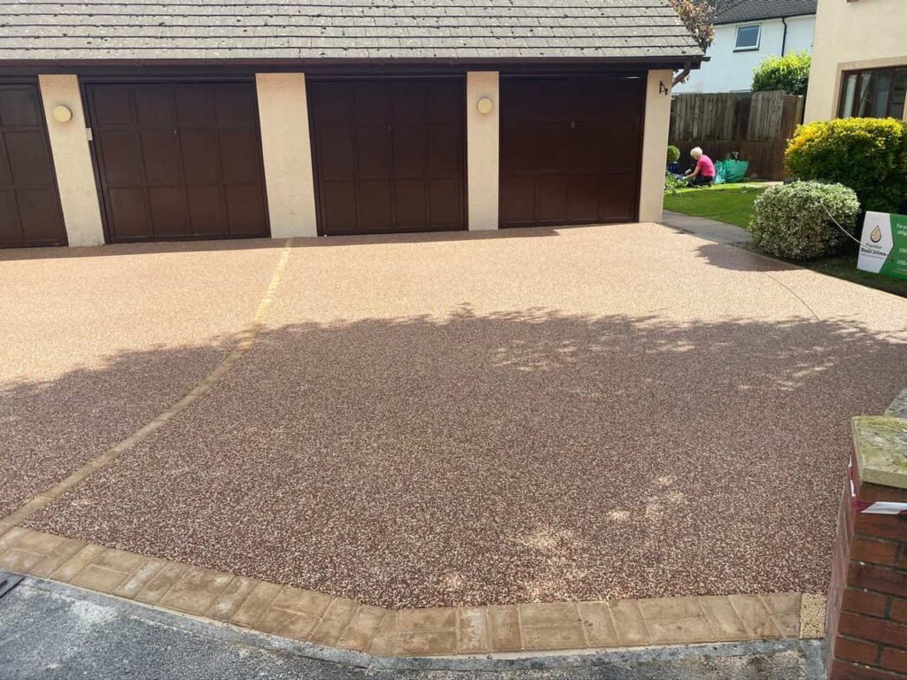 This is a photo of a resin driveway installed in Canterbury, Kent by Canterbury Resin Driveways