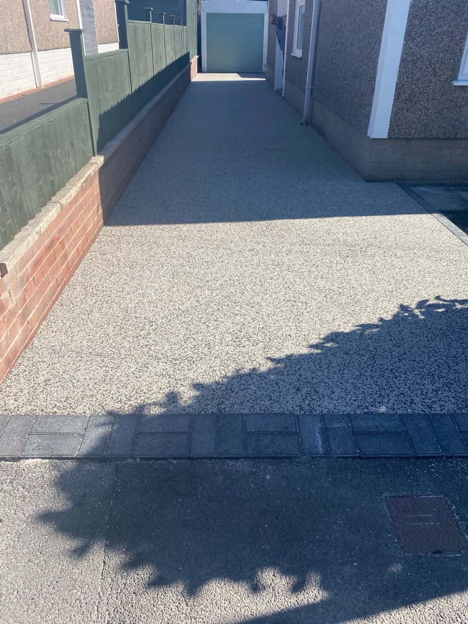 This is a photo of a resin path installed in Canterbury, Kent by Canterbury Resin Driveways